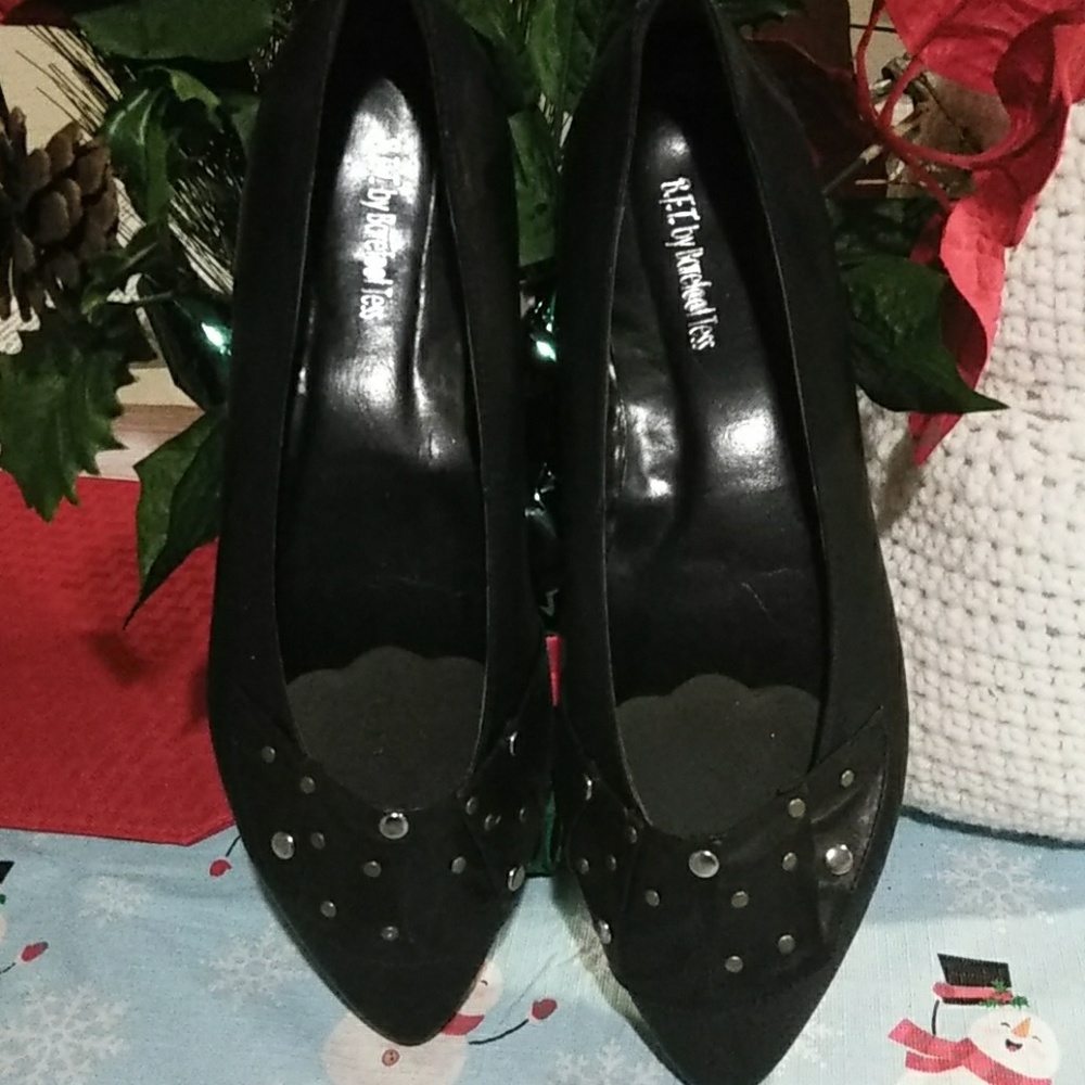 B.F.T by Batefoot Tess Ladies Flat Black Leather